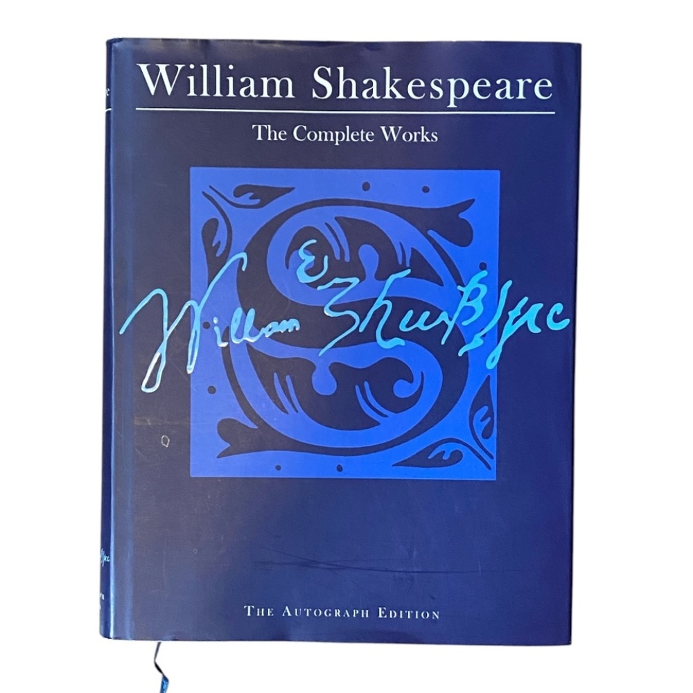 “William Shakespeare The Complete Works” autograph edition. Hardcover